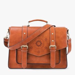 Women's Faux leather Classic Big Briefcase (ECOSUSI)
